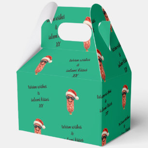 Ballotins Doux baisers rigolos de salami de Noël