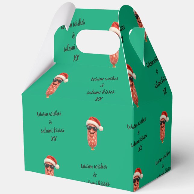Ballotins Doux baisers rigolos de salami de Noël (Recto)