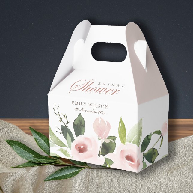 BALLOTINS DOUX ROSE FLORAL PÂLE POUR LUNCHE DE MARIAGE (Créateur téléchargé)