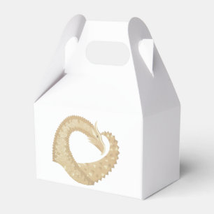 Ballotins Dragon de coeur de grès sur blanc