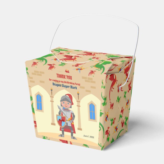 Ballotins Dragon Slayer Knight Boy fête d'anniversaire (Verso)