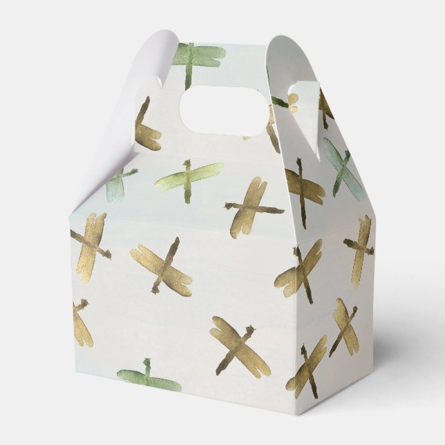 Ballotins Dragonflies d'aquarelle or (Verso)