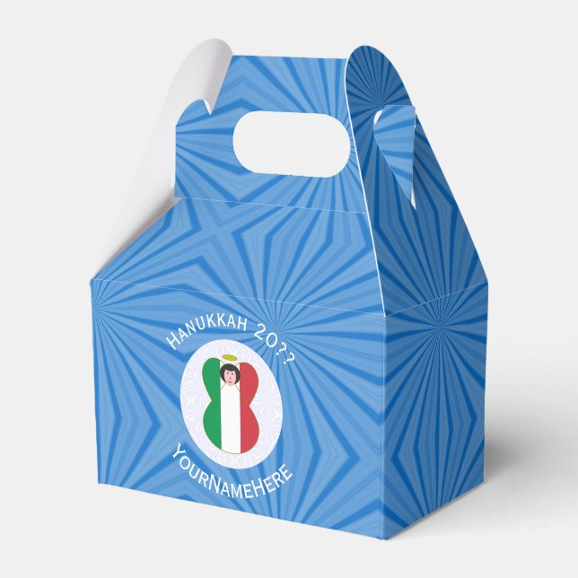 Ballotins Drapeau d'ange italien pour Hanukkah (Verso)
