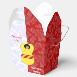 Ballotins Drapeau d'ange sud-vietnamien sur fond rouge et bl