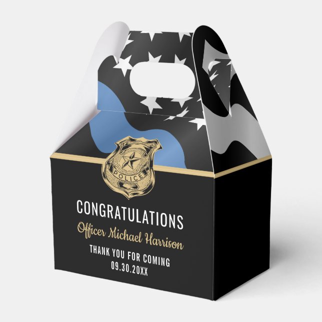 Ballotins Drapeau de la ligne bleue de l'académie de police (Verso)