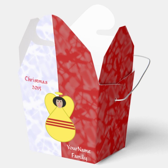 Ballotins Drapeau de l'ange sud vietnamien en rouge et blanc (Ouvert)