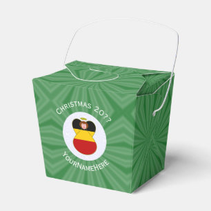 Ballotins Drapeau de Noël ange allemand personnalisé