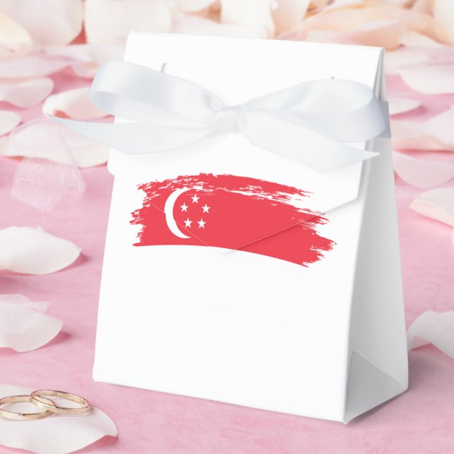 Ballotins Drapeau de Singapour (Mariage)