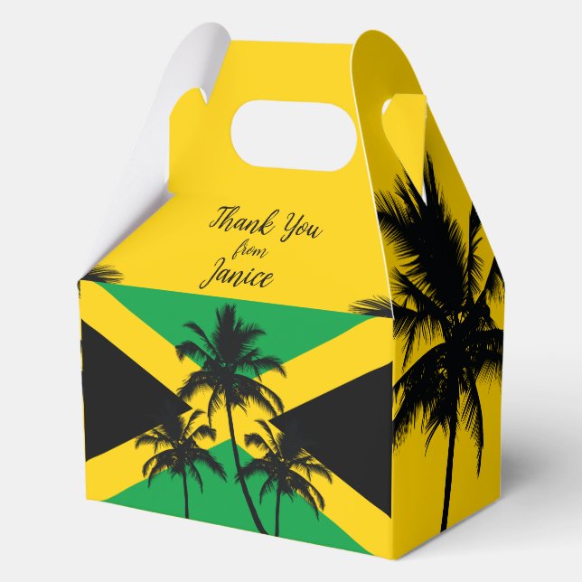 Ballotins Drapeau Jamaïcain Tropical Merci (Recto)