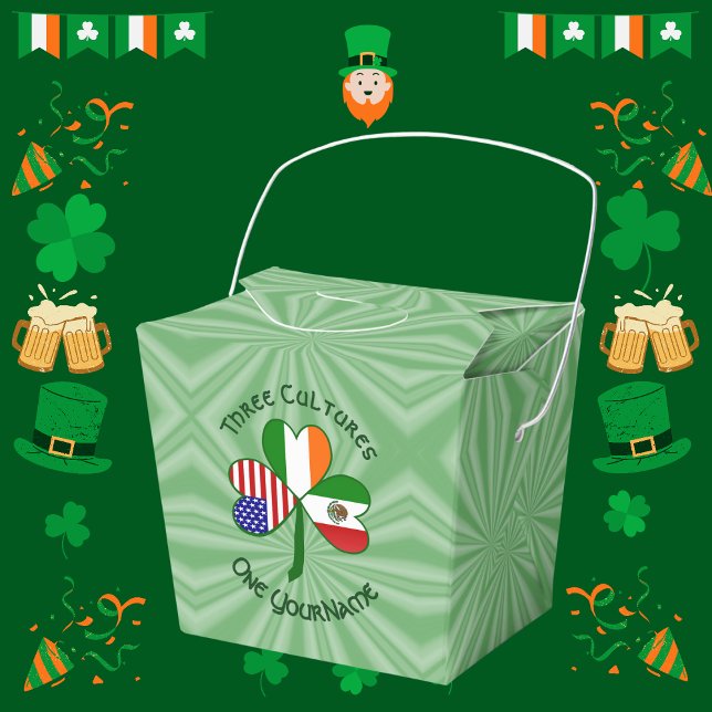 Ballotins Drapeau Shamrock irlandais mexicain américain (Créateur téléchargé)