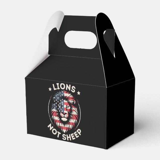 Ballotins Drapeau USA , LIONS PAS MOUTONS (Verso)