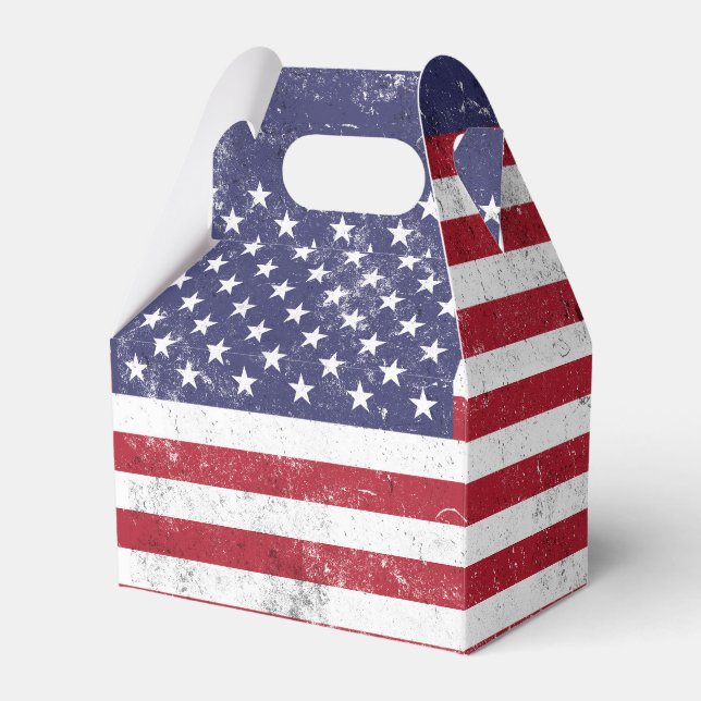 Ballotins Drapeau vintage USA Patriotique Américain Rouge Bl (Verso)