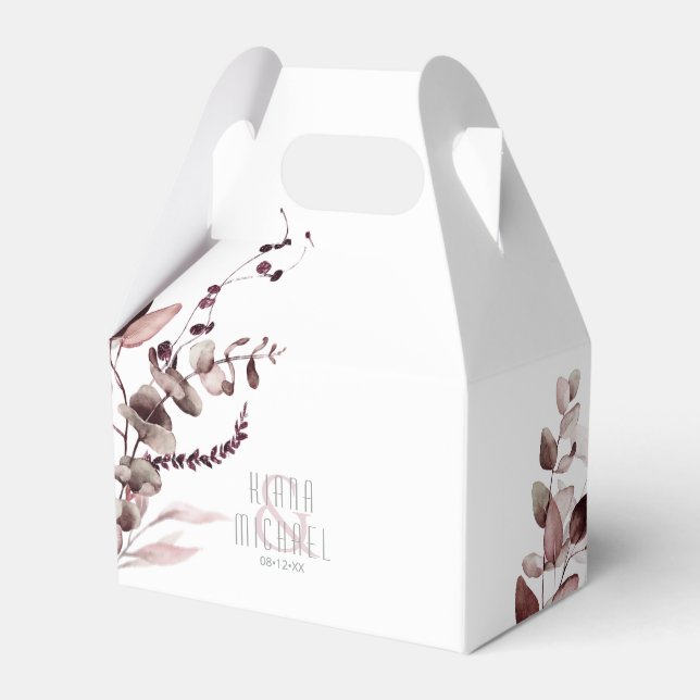 Ballotins Dreamy Foliage Mariage Bourgogne V2 ID817 (Verso)