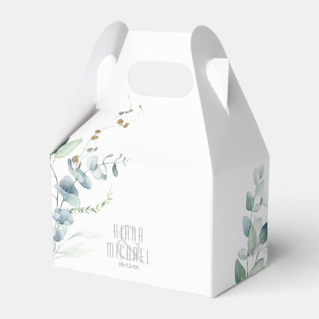 Ballotins Dreamy Greenery Mariage Green/Blue V2 ID817 (Verso)