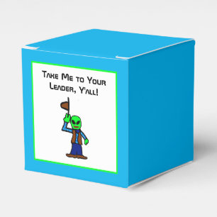 Ballotins Drôle Cowboy Alien caricature avec enlèvement d'ov