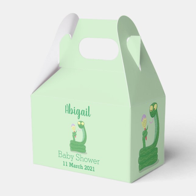 Ballotins Drôle serpent vert avec caricature maraca (Verso)