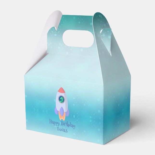 Ballotins Drôle T-rex dinosaure fusée École enfant Anniversa (Verso)