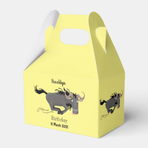 Ballotins Drôle wildebeest tourner dessin animé illustration