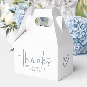 Ballotins Dusty bleu et blanc minimaliste Fête des mariées G