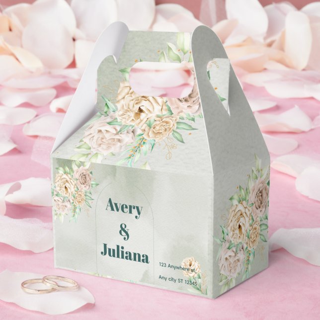 Ballotins Earthy Shades Flowers Boho Elegant Sage Green (Mariage)