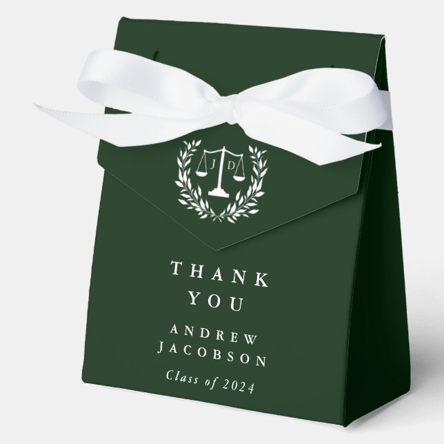 Ballotins Échelles de droit JD Law vert foncé + Remise des d (Recto)