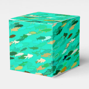 Ballotins École de Poisson, Aqua, Vert et Or