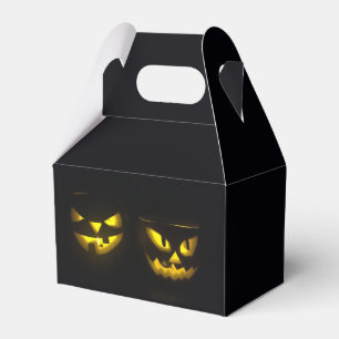 Ballotins Éffrayant Halloween citrouille face élueur jaune