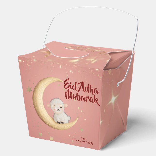 Ballotins Eid Al Adha Mubarak Moderne Rose (Recto)
