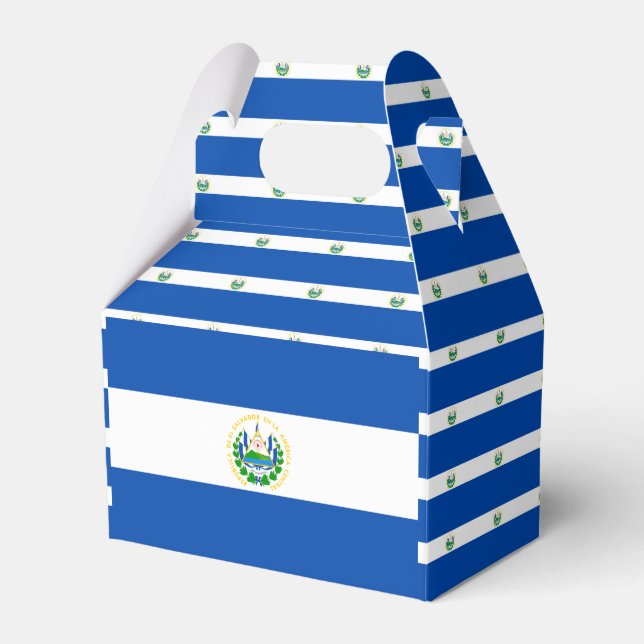 Ballotins El Salvador flag Favor Box (Verso)