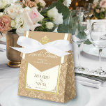 Ballotins Élégance en Damassé d'Ivoire et d'Or pour Mariage<br><div class="desc">Élégance Intemporelle Rencontre Gratitude : Boîtes de Cadeaux de Mariage Islamiques Musulmanes Élégance Damassé Ivoire & Or</div>
