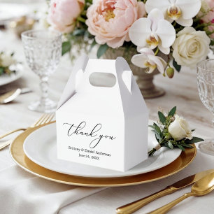 Ballotins Élégance Minimaliste Calligraphie Mariage Gable