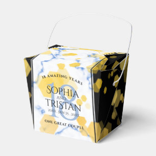 Ballotins Élégant 18ème anniversaire de Mariage de porcelain