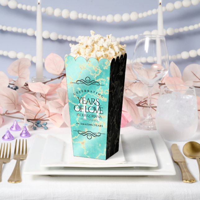 Ballotins Élégant 44ème anniversaire de Mariage turquoise (Mariage)