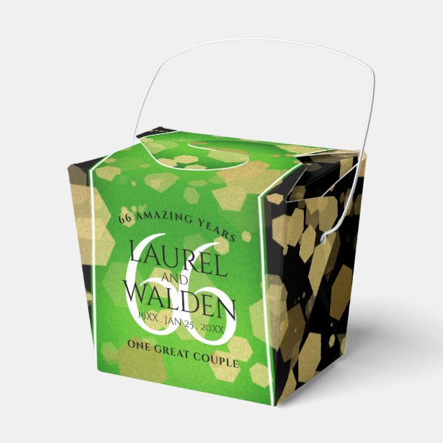 Ballotins Élégant 66ème anniversaire de Mariage Titanite (Verso)