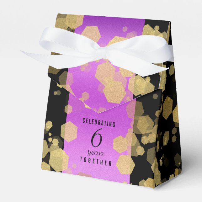 Ballotins Élégant 6ème anniversaire de Mariage d'Améthyste (Verso)