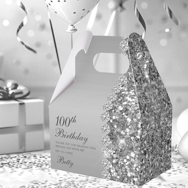 Ballotins Elégant Argent 100e Anniversaire (Créateur téléchargé)