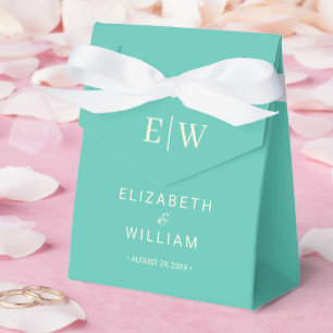 Ballotins Élégant Awe aquatique simple avec Mariage Monogram