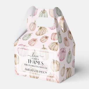 Ballotins Élégant Baby shower Citrouille rose fille