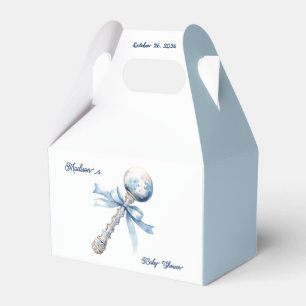 Ballotins Elégant Baby shower de Bow en Argent Bleu