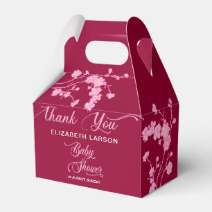 Ballotins Elégant Baby shower de fleurs de cerises Sakura
