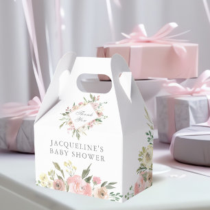 Ballotins Élégant Baby shower de Jardin Floral Rose-Bleu