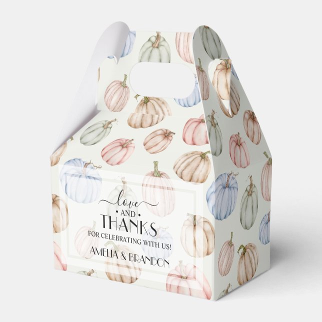 Ballotins Élégant Baby shower neutre Citrouille (Verso)