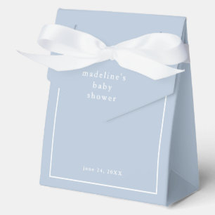 Ballotins Elégant Baby shower simple Dusty Blue Boys
