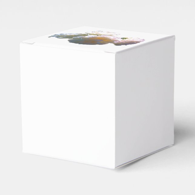 Ballotins Elégant blanc pêche orange roses (Verso)