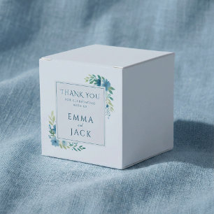 Ballotins Elégant bleu vert noms mariage