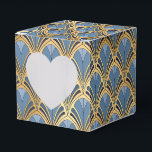 Ballotins Elégant Blue Gold Art Déco Motif Vintage<br><div class="desc">L'élégant Blue Gold Art Deco Vintage Motif Ballotins dispose d'un élégant motif Art déco en bleu et or. Parfait pour les fêtes,  événements,  mariages,  anniversaire,  Noël,  fête des mères,  Fête des pères,  fêtes et cadeaux d'entreprise,  Créé par Evco Studio www.zazzle.com/store/evcostudio</div>