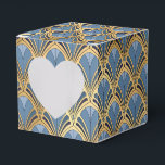 Ballotins Elégant Blue Gold Art Déco Motif Vintage<br><div class="desc">L'élégant Blue Gold Art Deco Vintage Motif Ballotins dispose d'un élégant motif Art déco en bleu et or. Parfait pour les fêtes,  événements,  mariages,  anniversaire,  Noël,  fête des mères,  Fête des pères,  fêtes et cadeaux d'entreprise,  Créé par Evco Studio www.zazzle.com/store/evcostudio</div>