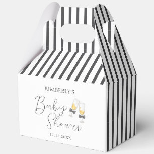 Ballotins Elégant Bow Champagne Sip & Voir Baby shower