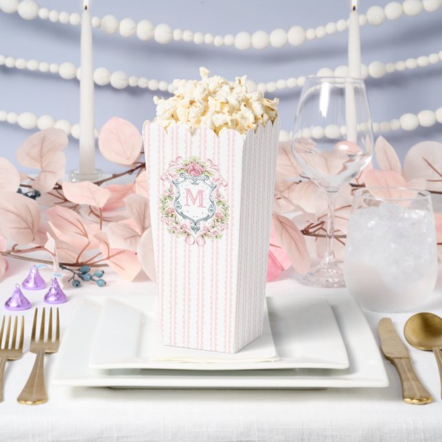 Ballotins Élégant Bridal Floral PopCorn de Crête (Mariage)