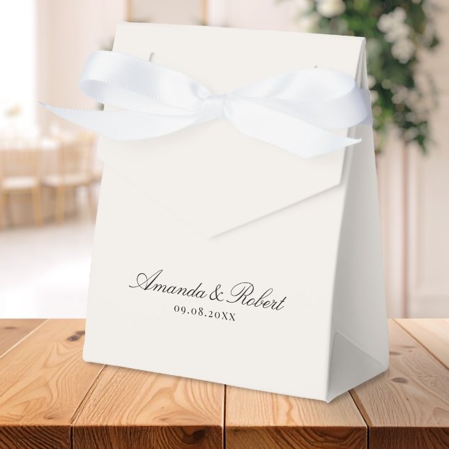 Ballotins Elegant Calligraphy Ivory Wedding (Créateur téléchargé)